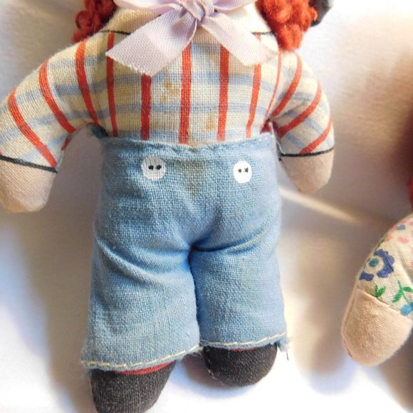 Vintage Raggedy Ann and Andy Dolls KNICKERBOCKER - Picture 8 of 9